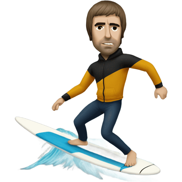 Liam Gallagher surfing emoji