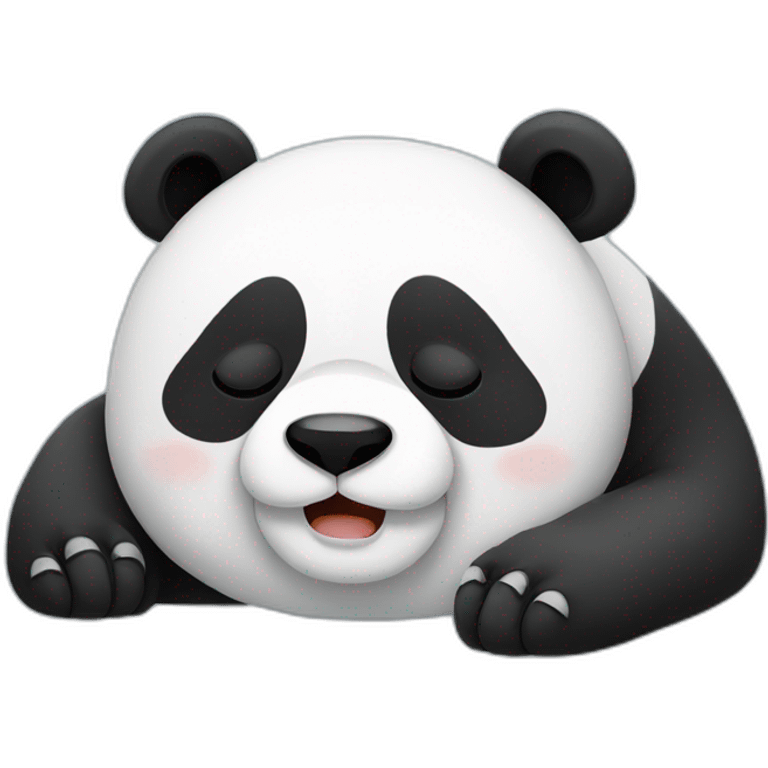 A sleepy panda  emoji