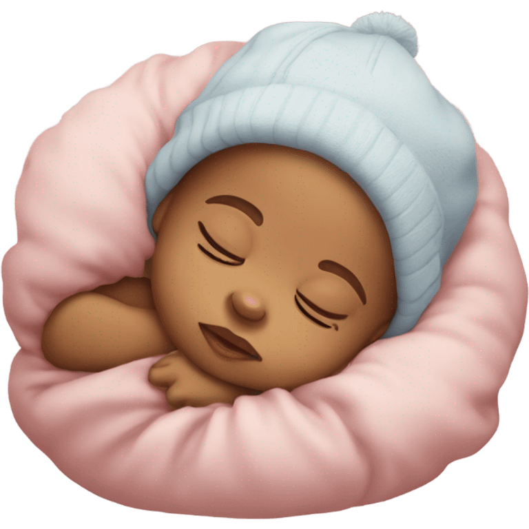 Sleeping Baby wearing a cap emoji