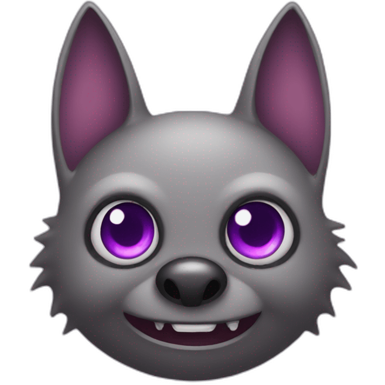 bat with purple eyes emoji