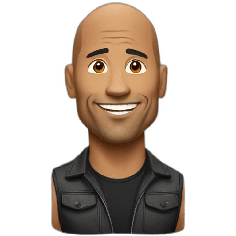 The rock actor emoji