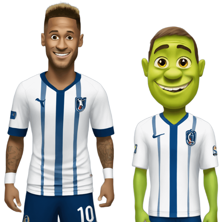 Neymar and shrek emoji