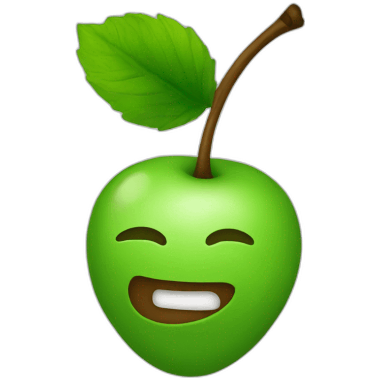 green cherry emoji