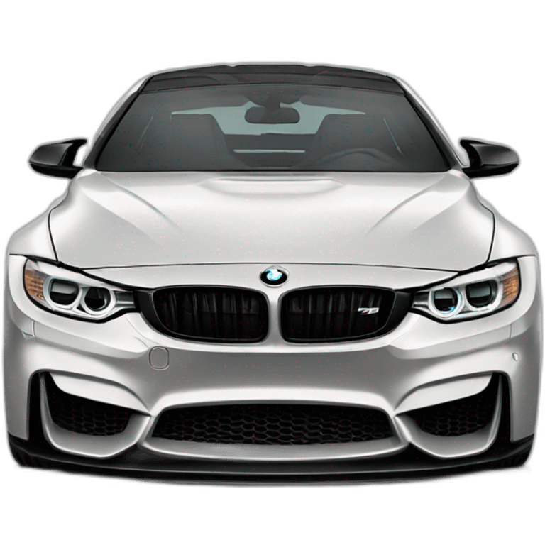 black bmw m4 with carbon fiber bonnet emoji