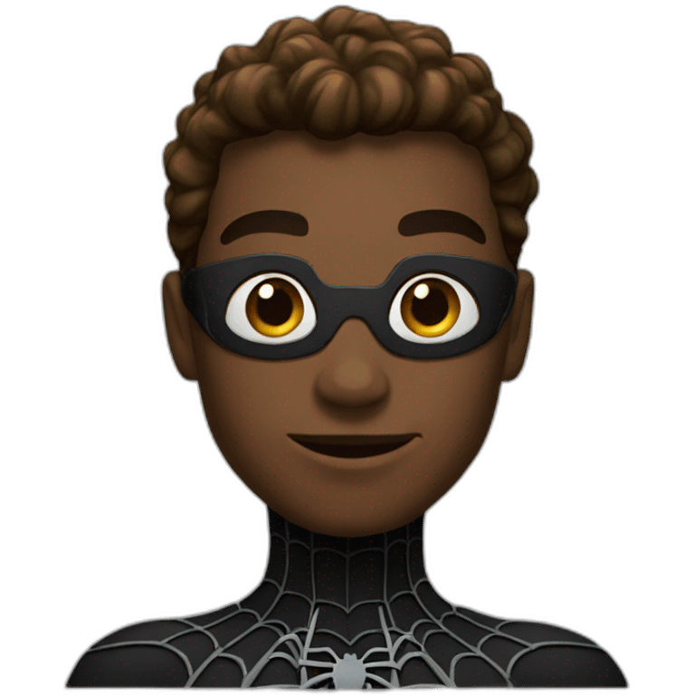 black spider man emoji