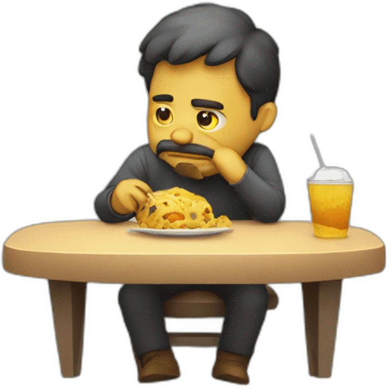 sad developer eating emoji