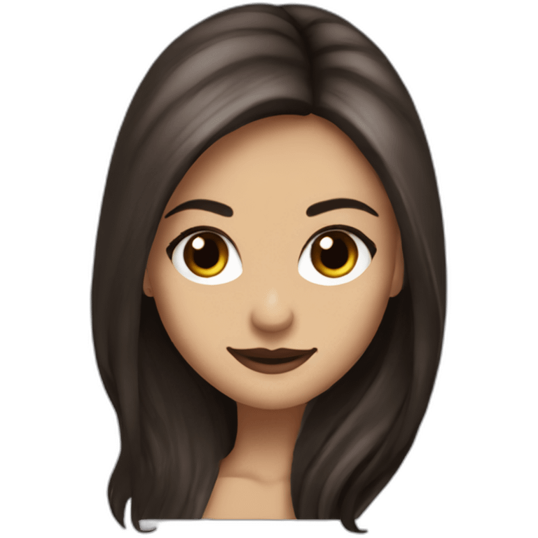 Elena gilbert vampire diares with  long hair by Nina dobrev emoji