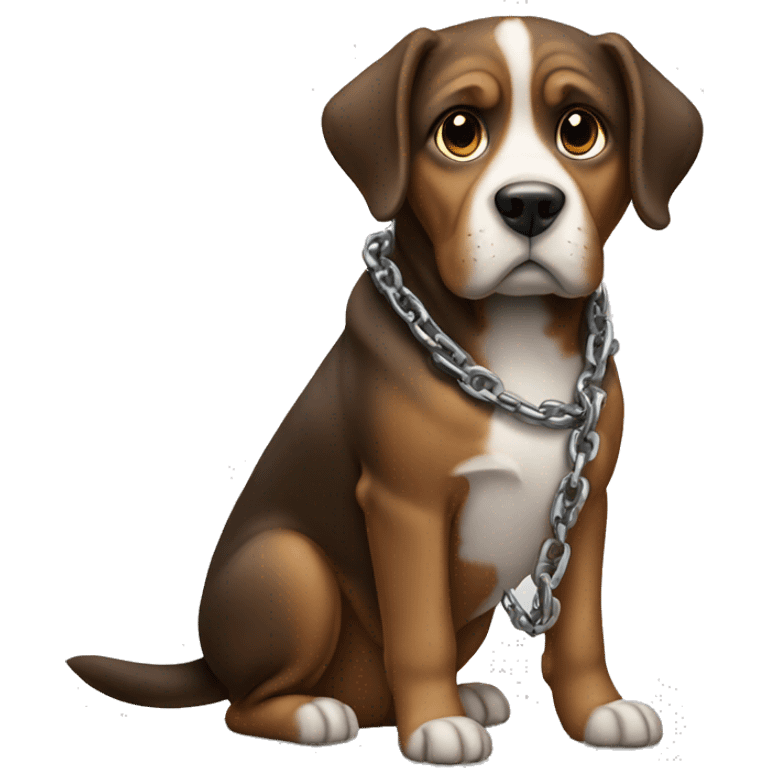 dog with chain emoji