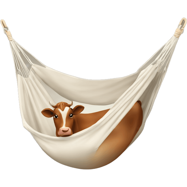 une vache dans un hamac emoji