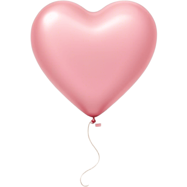 Cinematic tiny floating heart balloon, glossy and round, warm pink hues, slightly transparent with a soft glow, delicate string gently swaying, dreamy and adorable. emoji