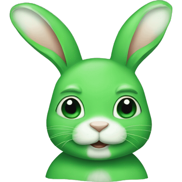 Green bunny emoji