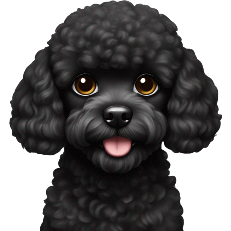 black toy poodle emoji