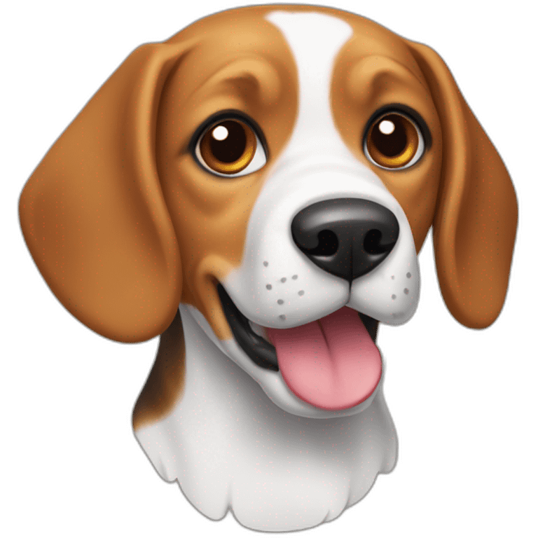 Perro beagle bicolor emoji