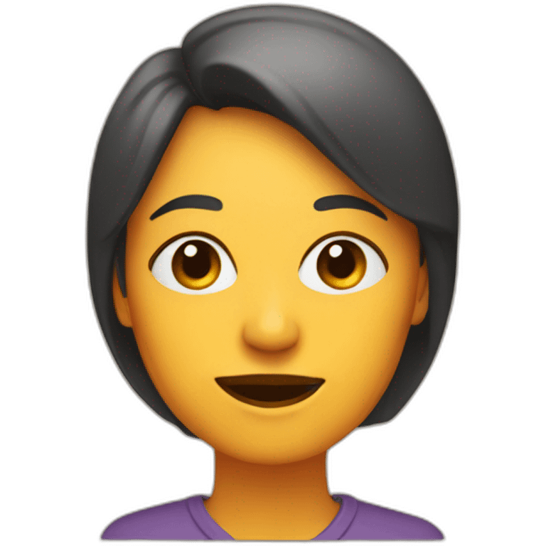 Mam with a fireplace on face emoji