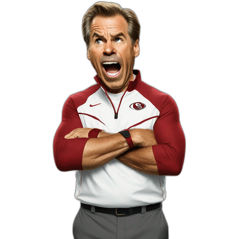 Nick Saban yelling emoji