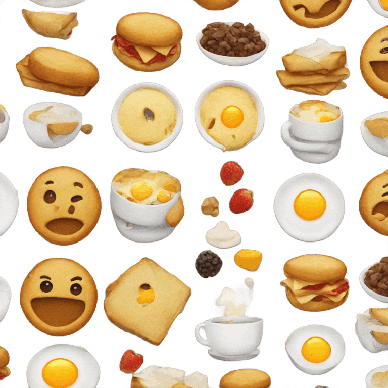 Eating breakfast emoji