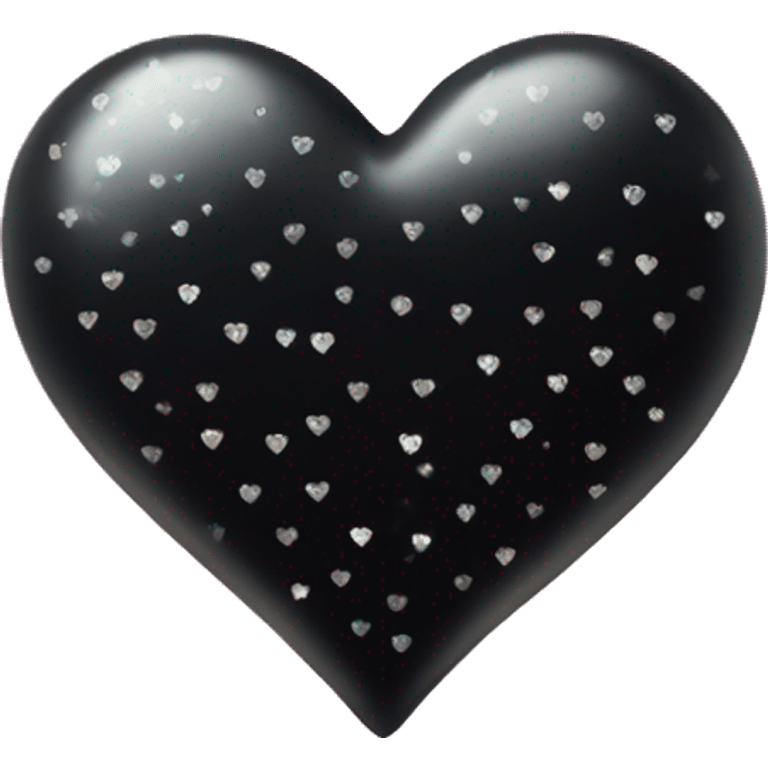 Black heart with sparkles  emoji