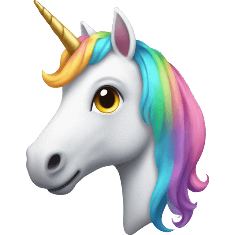 Colorful unicorn emoji