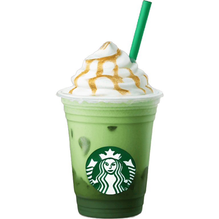 iced matcha latte starbucks emoji