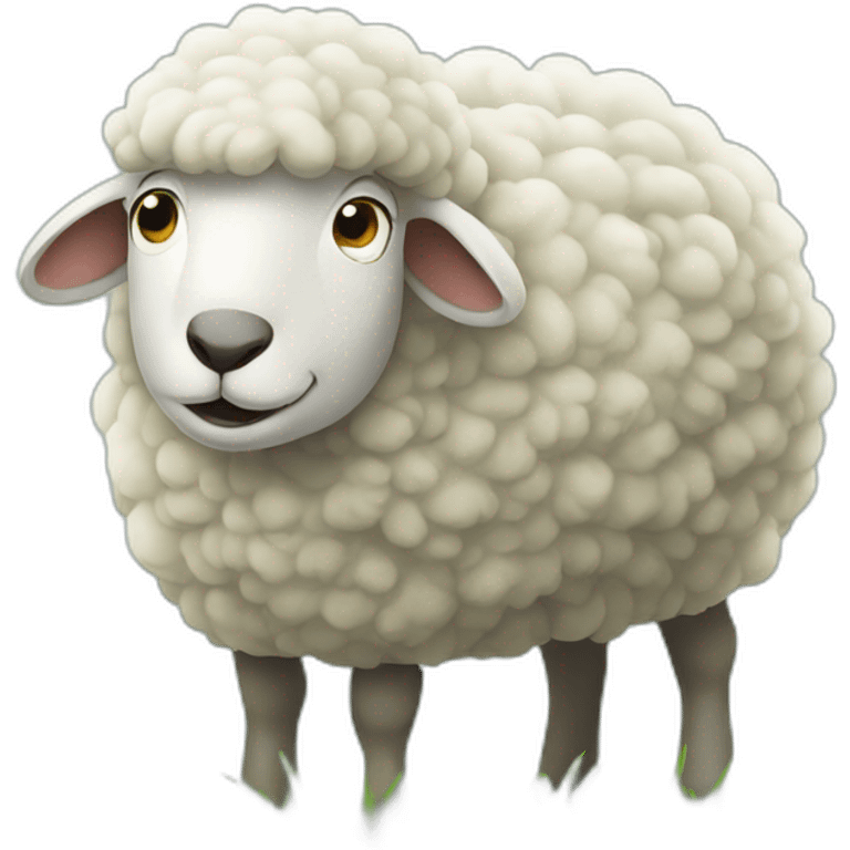 sheep eating grass profile picture emoji