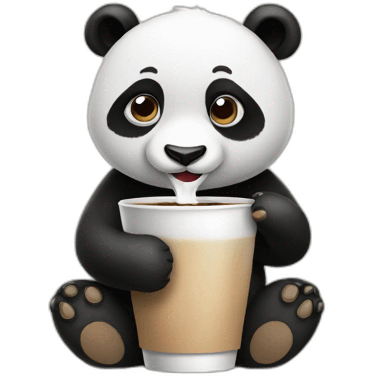 panda-drinking-coffe emoji