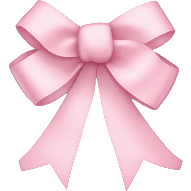 light pink ribbon bow emoji