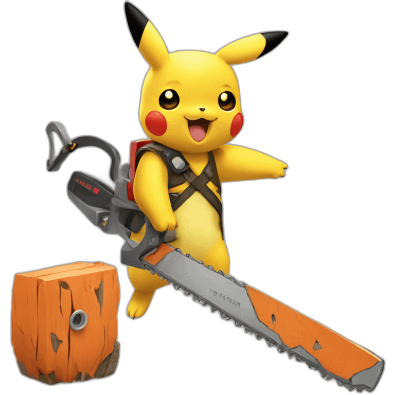 pikachu mix chainsaw emoji