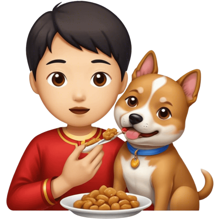 chinese eating dog emoji