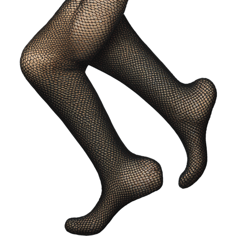 Bottoms of feet in fishnets emoji