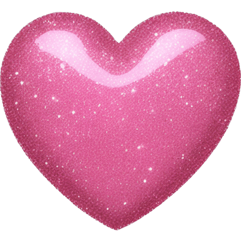 Pink glitter heart emoji