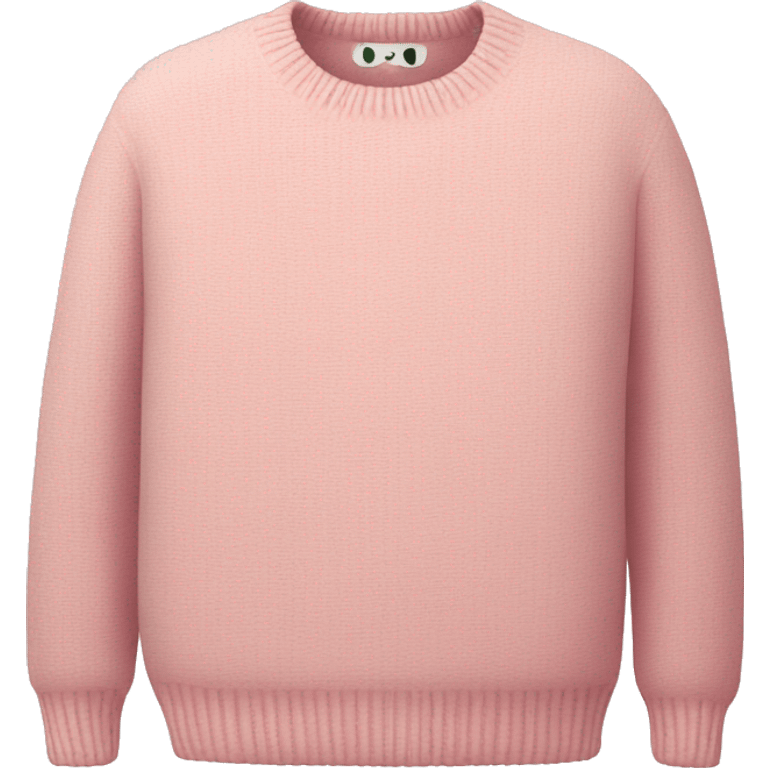 Cozy pastel pink sweater emoji