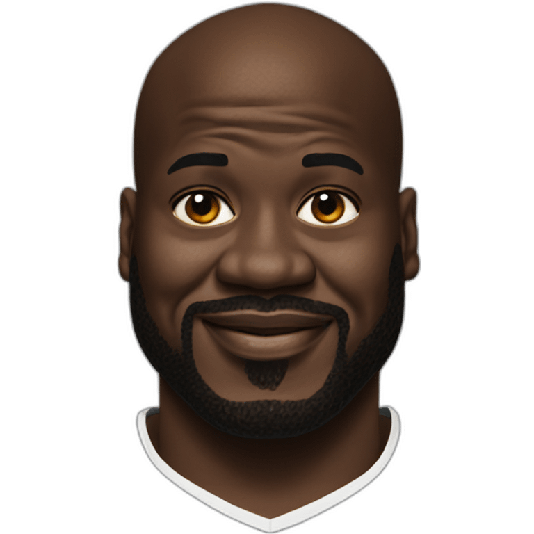 Photorealistic Shaq emoji