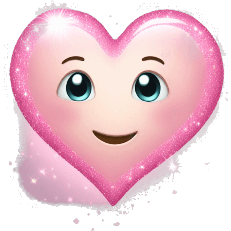 light pink heart with sparkles  emoji