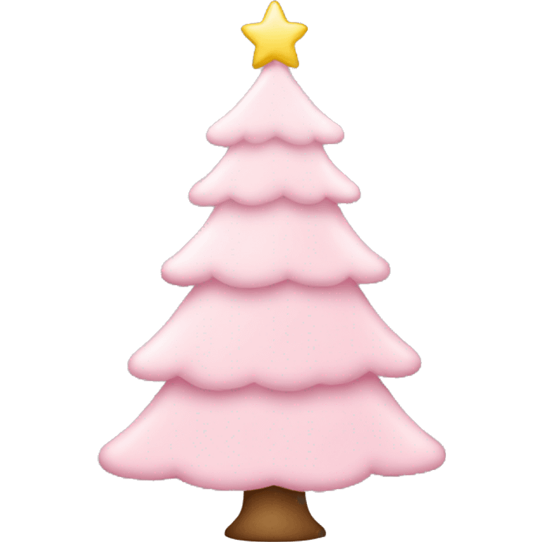 Light Pink Christmas tree  emoji