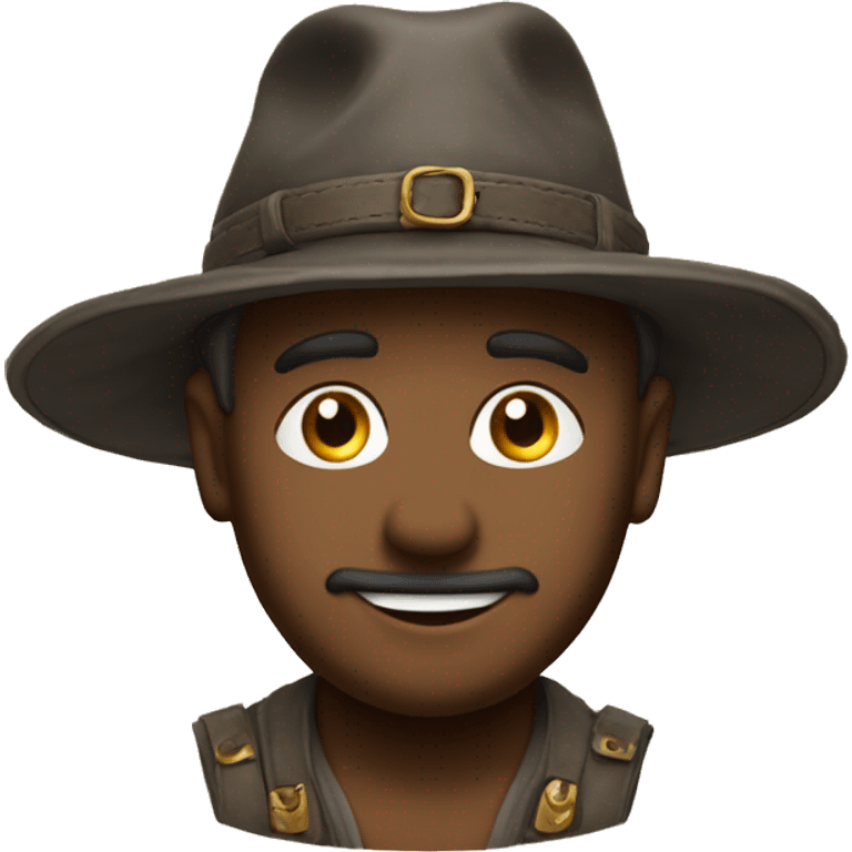 Levant son chapeau en signe de salutation emoji