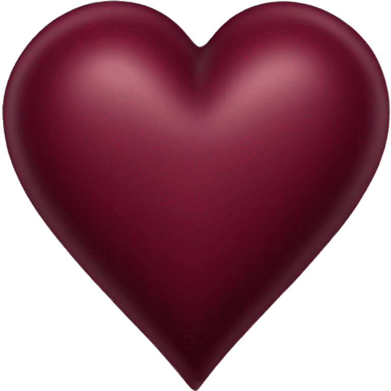 Burgundy heart emoji