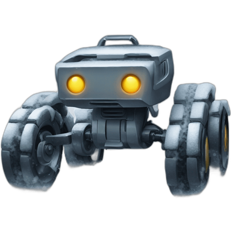 4-wheeled-robot-deep-in-snow emoji