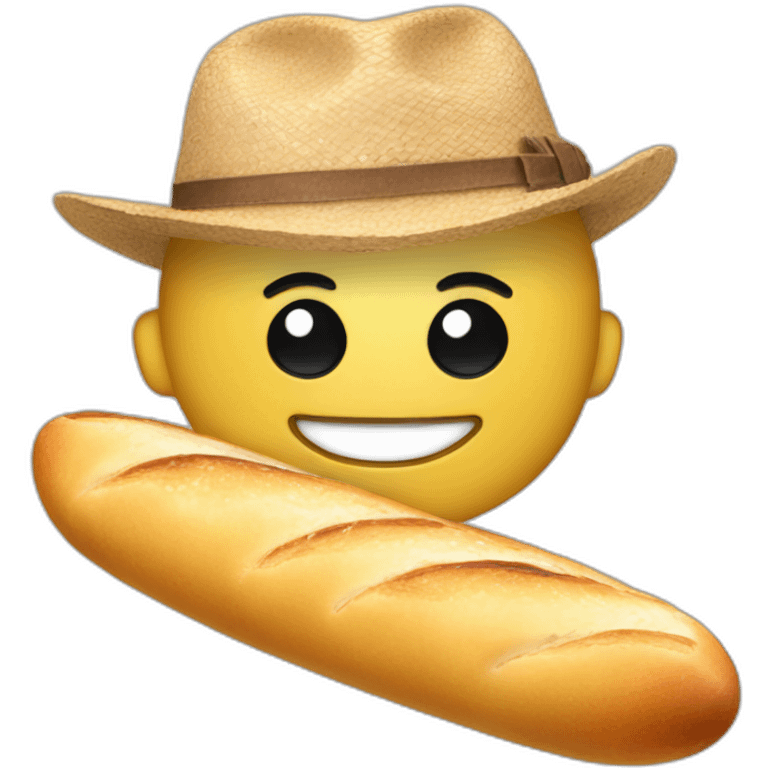 Drabcw with a baguette emoji