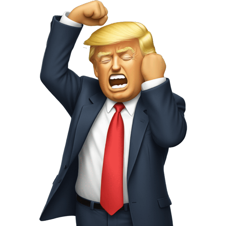 donald trump dabbing emoji