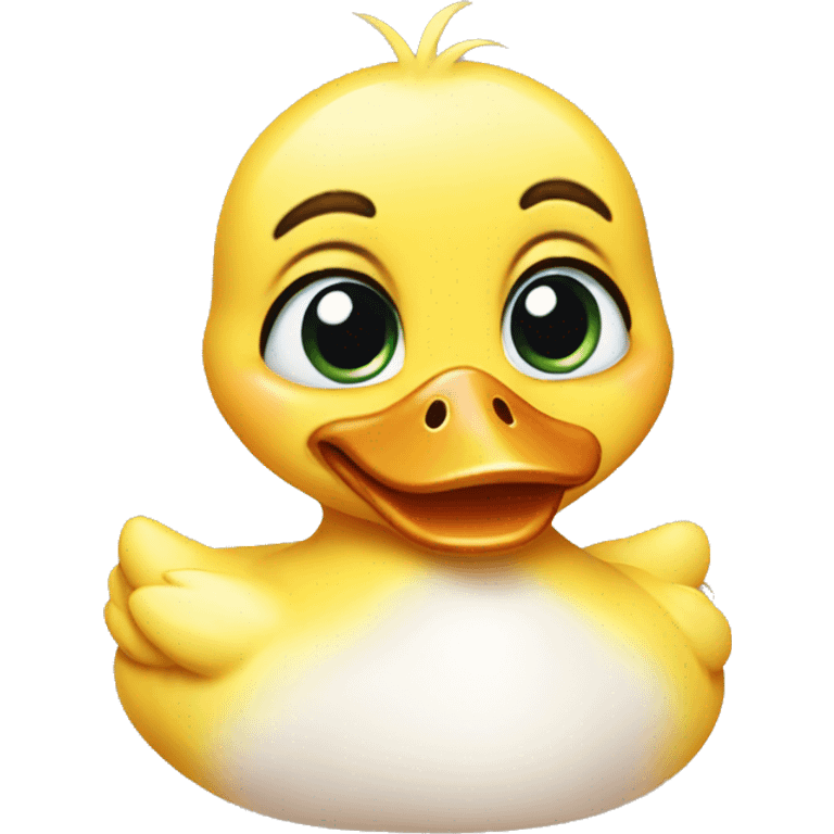 baby duck with tears emoji