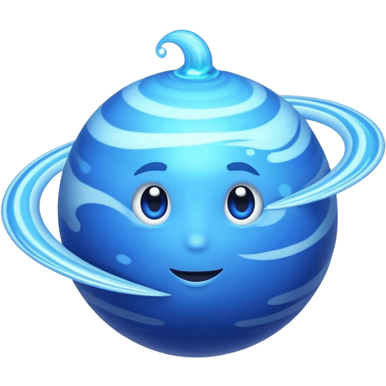 neptune planet vivid emoji