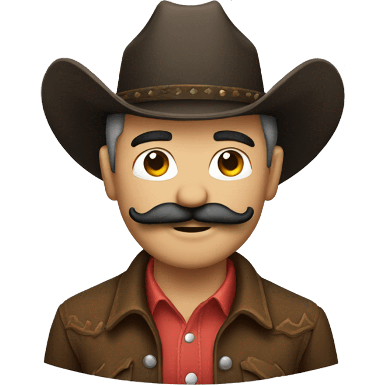 Cowboy with a mustache emoji