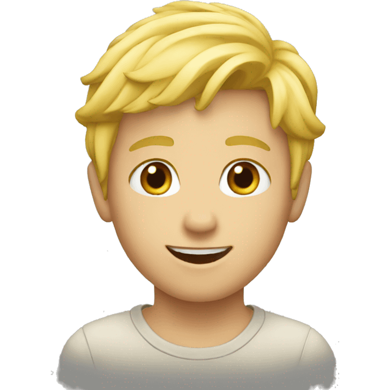 Blond boy emoji