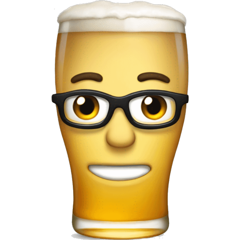 Gao com copo de cerveja emoji