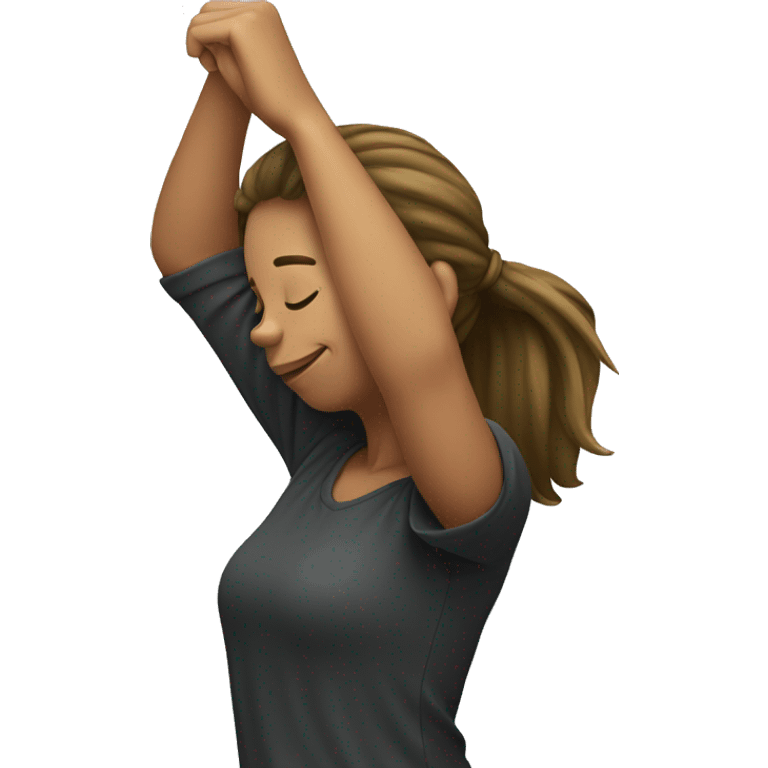 Girl dabbing emoji