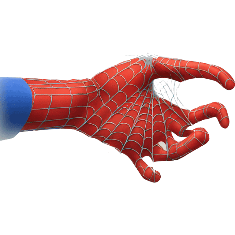 Spider-Man’s hand shooting webs emoji