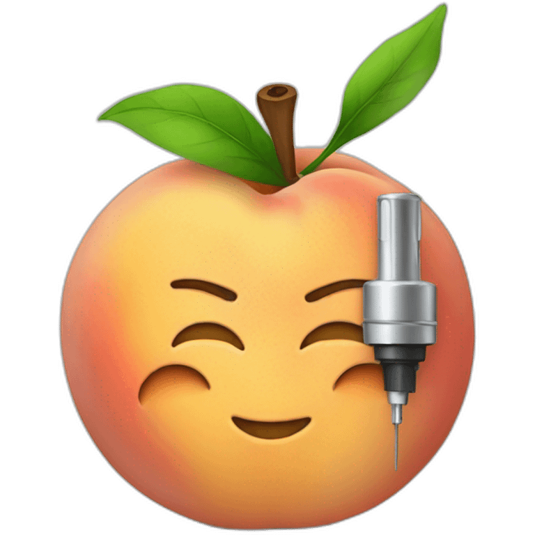 peach with a fuse emoji