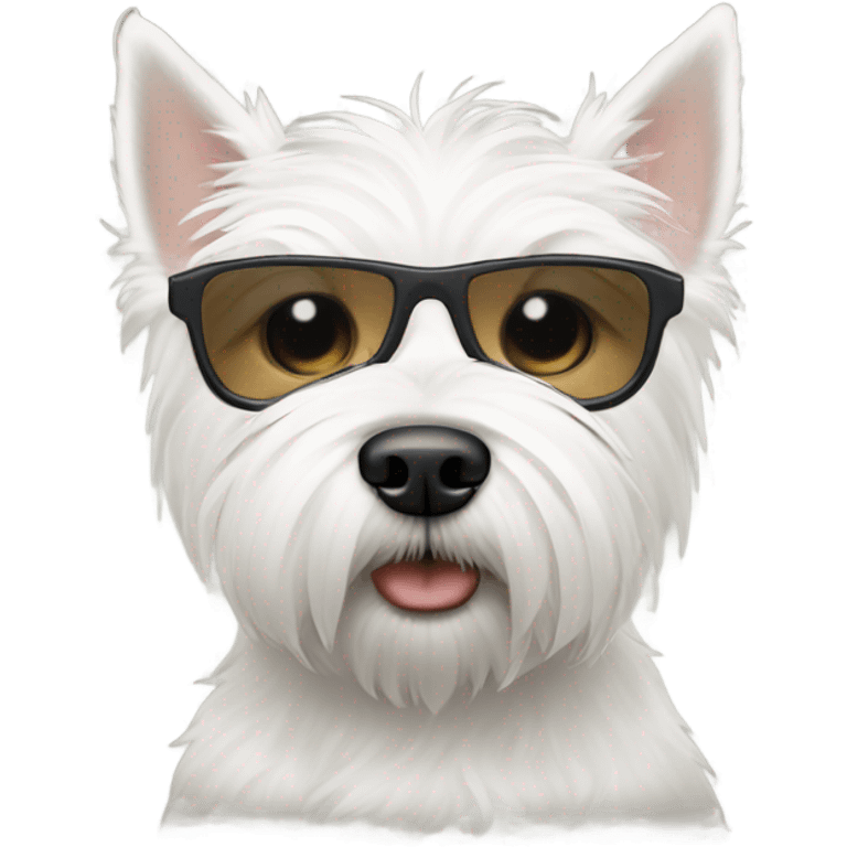 west highland terrier covering eyes emoji