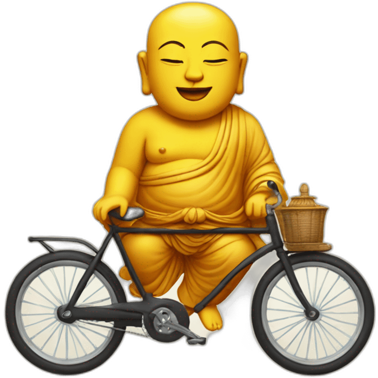 Buddha on a bicycle emoji