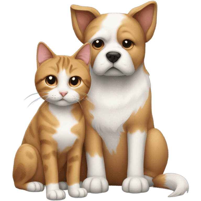 Dog and cat emoji